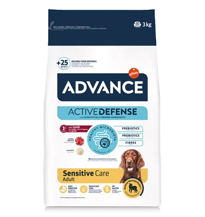 Hond Gevoelig Compleet — Advance Sensitive Lamb/Rice + Whimzees + Lily's Woofbrush