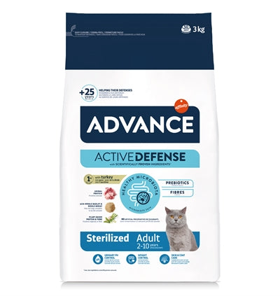Kat Refill Compact — Advance Cat Sterilized Turkey + Biokat's Micro + Lily's Treats